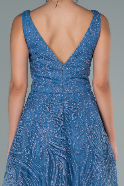 Long Indigo Evening Dress ABU2418