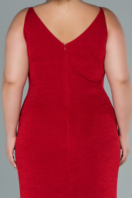 Long Red Plus Size Evening Dress ABU2502