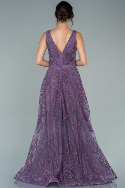 Long Lavender Evening Dress ABU2418