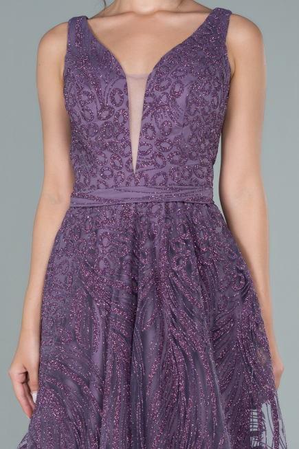 Long Lavender Evening Dress ABU2418