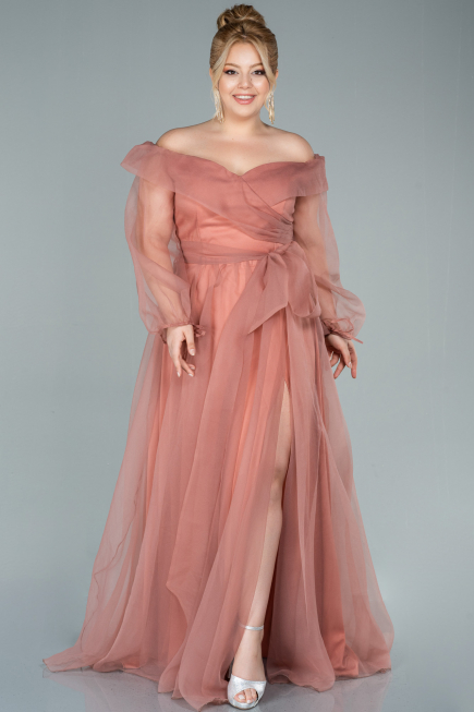 Onion Skin Long Oversized Evening Dress ABU1535