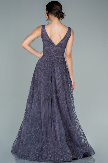 Long Amethyst Evening Dress ABU2418