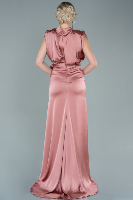 Onion Skin Long Satin Evening Dress ABU2133