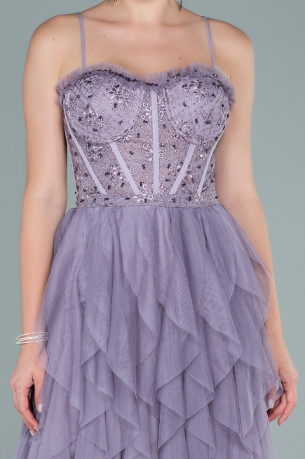 Long Lavender Evening Dress ABU2552