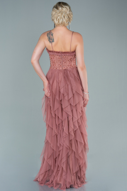 Long Light Brown Evening Dress ABU2552