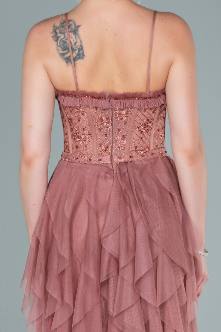 Long Light Brown Evening Dress ABU2552