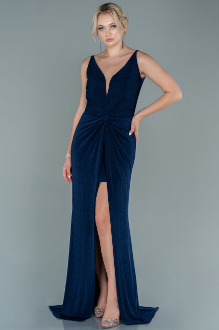 Long Navy Blue Evening Dress ABU2496