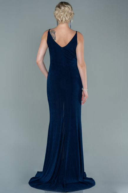 Long Navy Blue Evening Dress ABU2496