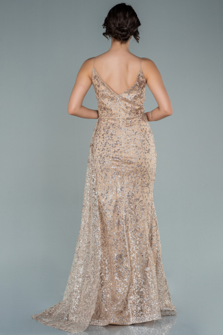 Long Gold Evening Dress ABU2587
