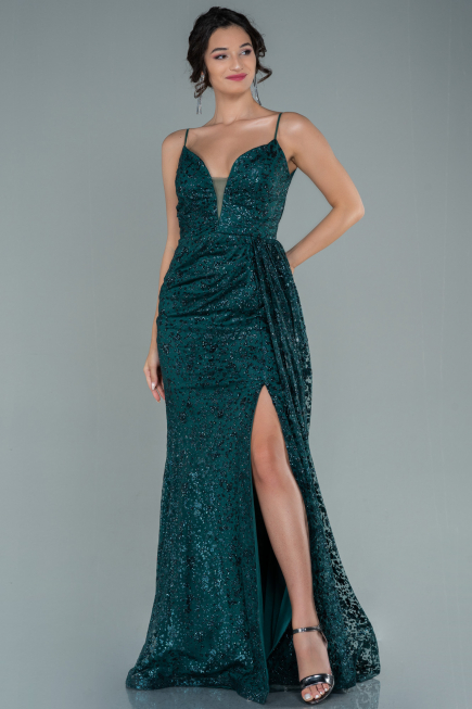 Long Emerald Green Evening Dress ABU2587