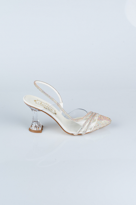 White Stony Evening Shoe MJ1057
