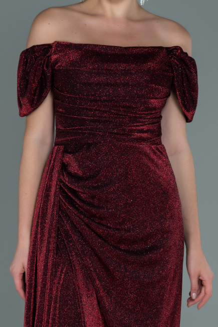 Long Burgundy Evening Dress ABU2657