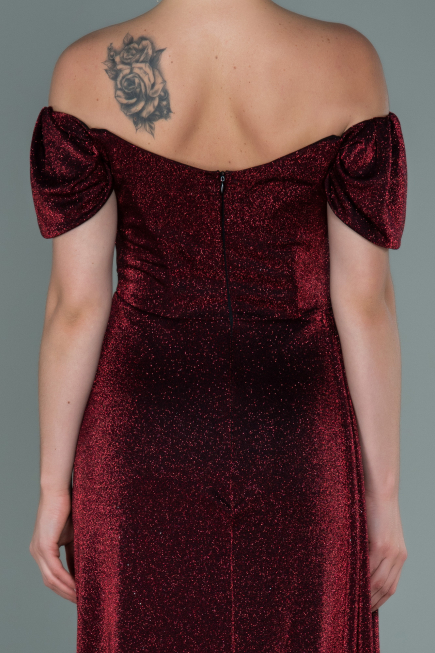 Long Burgundy Evening Dress ABU2657