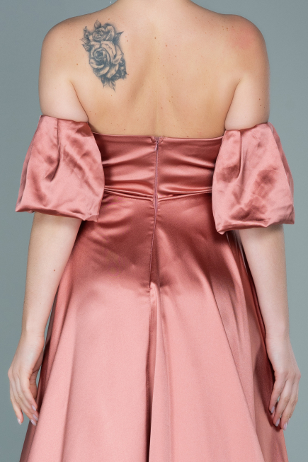 Long Onion Skin Satin Evening Dress ABU2614