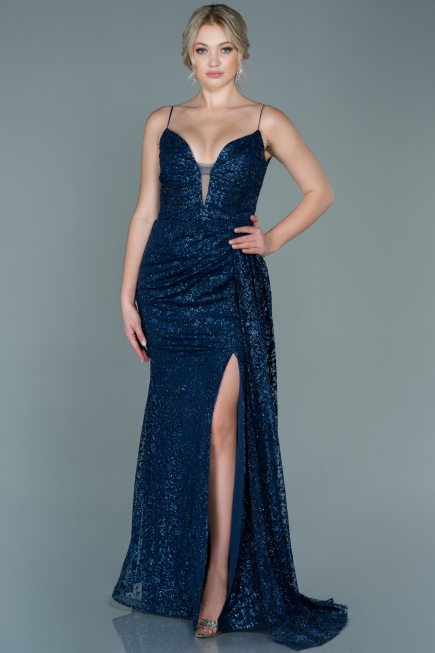 Long Navy Blue Evening Dress ABU2587