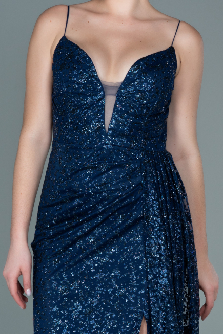 Long Navy Blue Evening Dress ABU2587