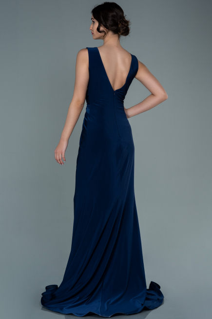 Long Navy Blue Evening Dress ABU2702