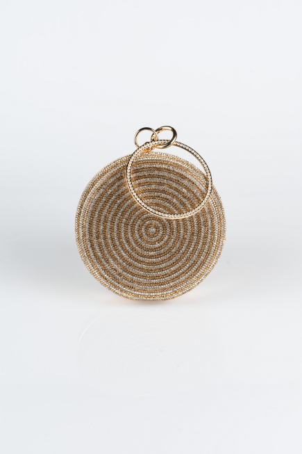 Gold Plaster Fabric Box Bag V371