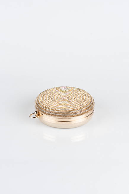Gold Plaster Fabric Box Bag V371