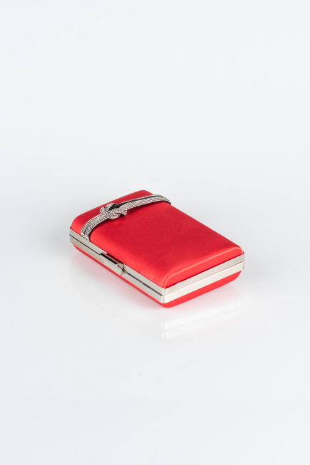 Red Satin Box Bag VT9275