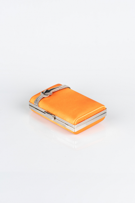 Orange Satin Box Bag VT9275