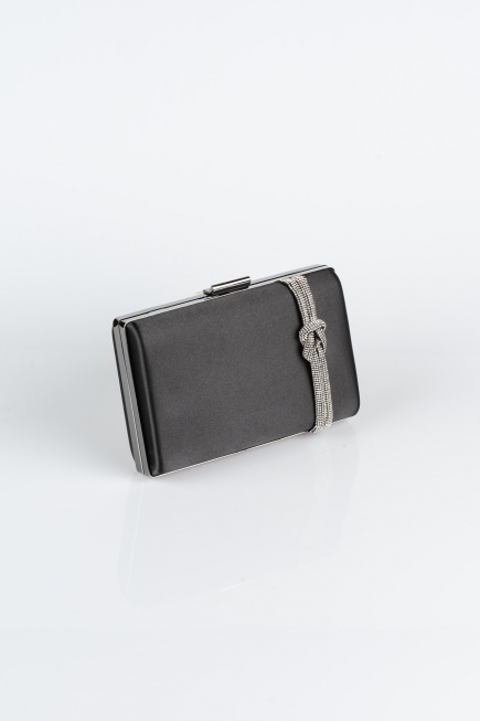 Black Satin Box Bag VT9275