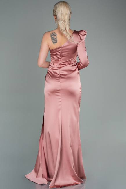 Long Onion Skin Satin Evening Dress ABU2676