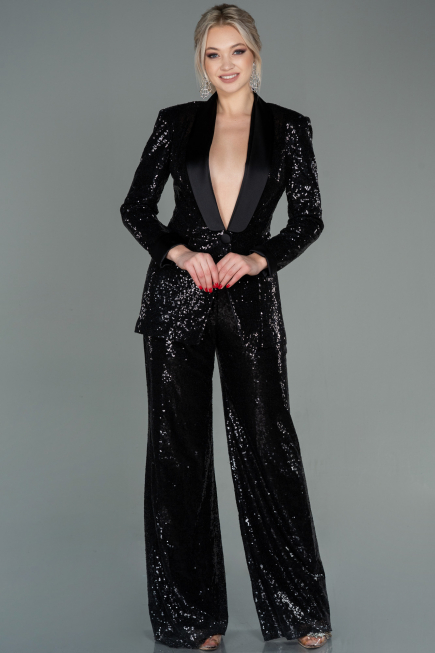 Black Scaly Night Dress SN174