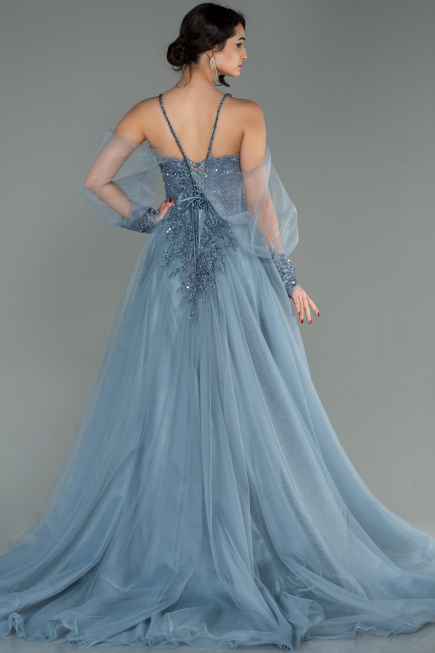 Long Grey Haute Couture ABU2789