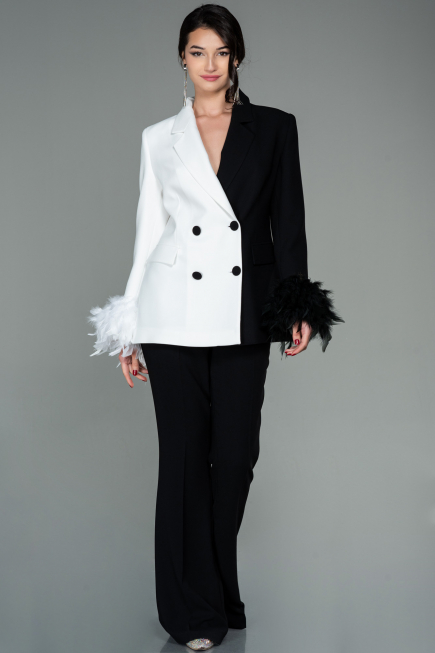 White-Black Night Dress SN334