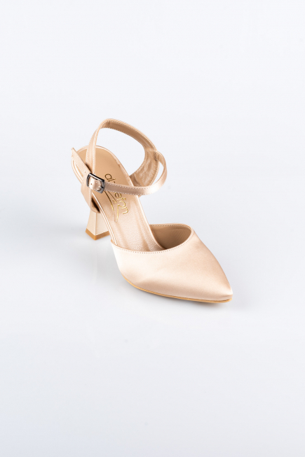 Mink Satin Evening Shoe AB1086