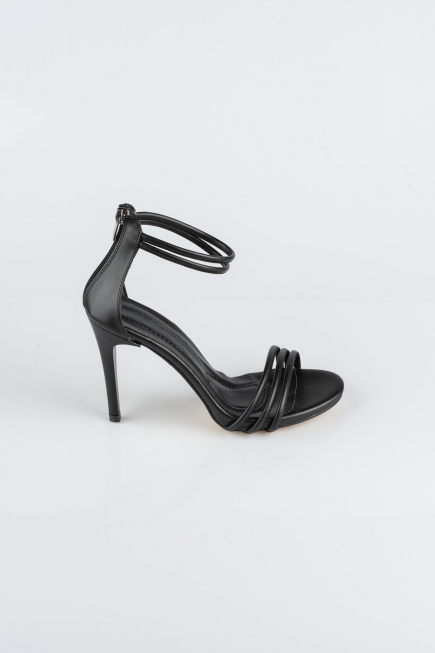 Black Leather Evening Shoe ABD7631