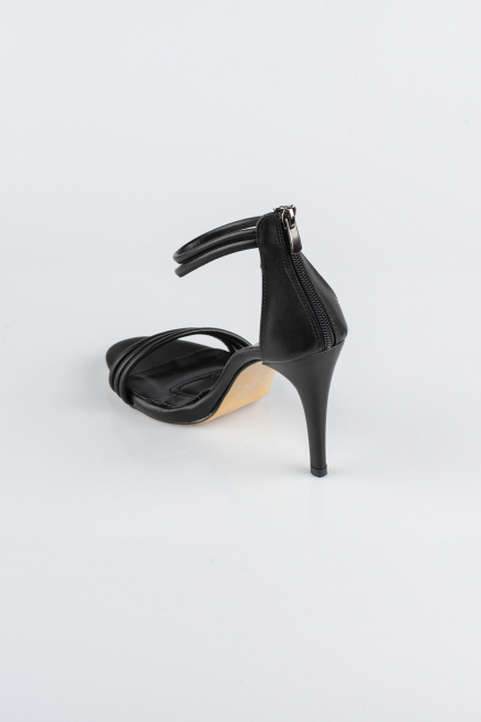 Black Leather Evening Shoe ABD7631