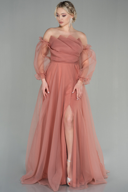 Long Onion Skin Evening Dress ABU2076