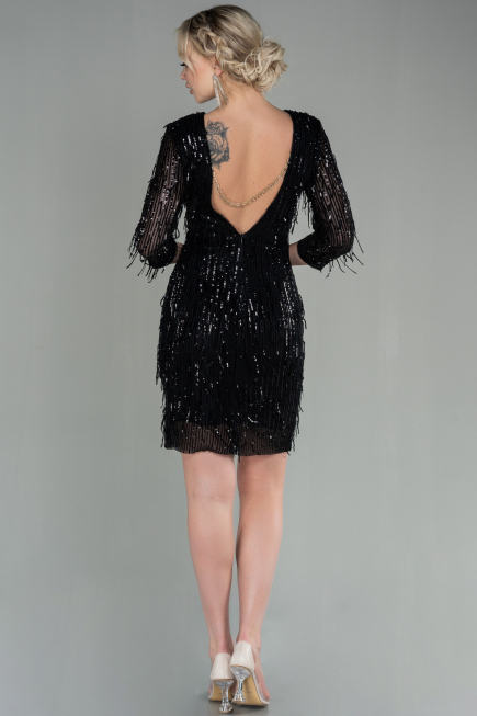 Short Black Evening Dress ABK1599