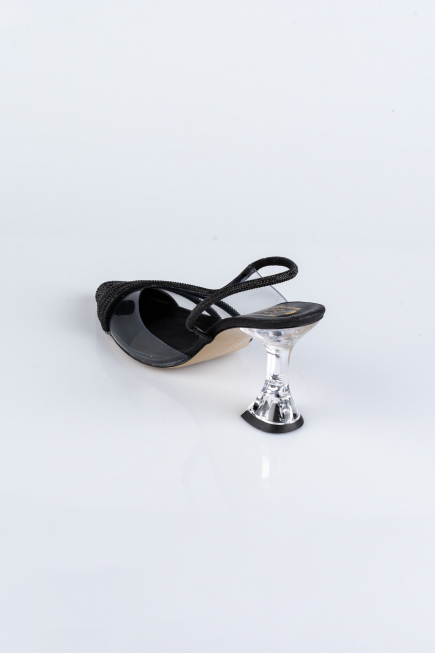 Black Stony Evening Shoe MJ1057