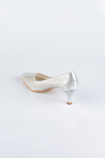 Silver Stony Evening Shoe MJ5152
