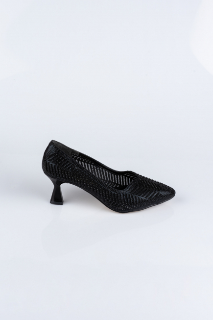 Black Stony Evening Shoe MJ5152