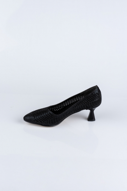 Black Stony Evening Shoe MJ5152