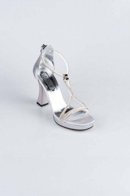 Silver Stony Evening Shoe MJ5155