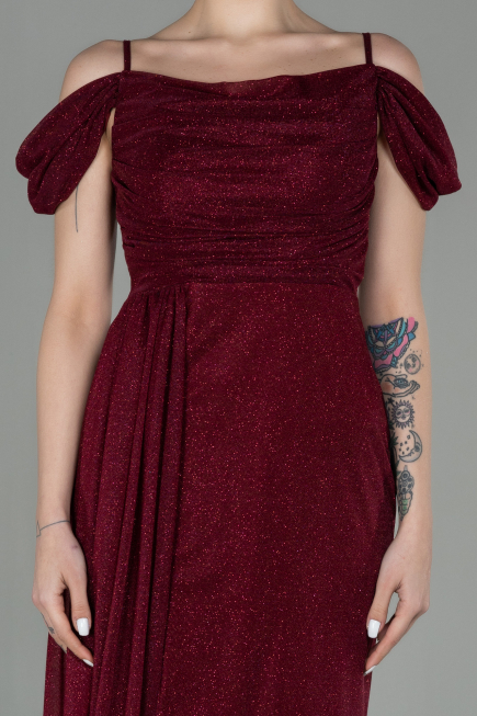 Long Burgundy Evening Dress ABU2835