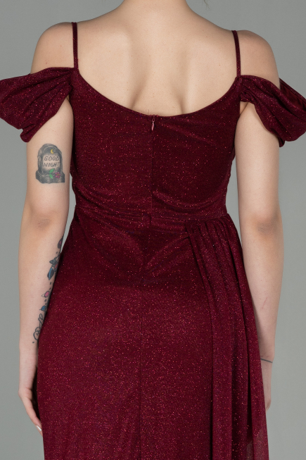 Long Burgundy Evening Dress ABU2835