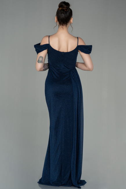 Long Navy Blue Evening Dress ABU2835