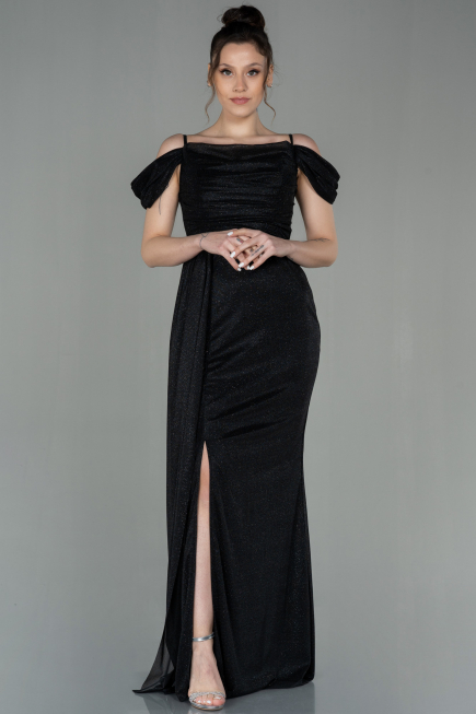 Long Black Evening Dress ABU2835