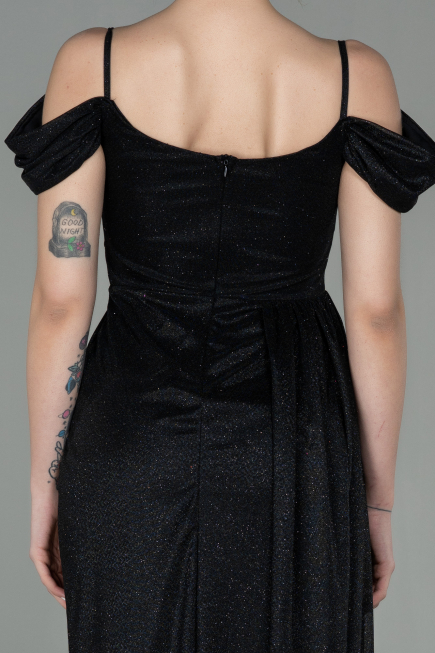 Long Black Evening Dress ABU2835