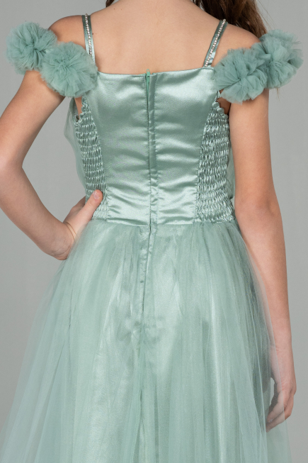 Long Mint Girl Dress ABU2452