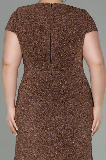Long Copper Plus Size Evening Dress ABU2870