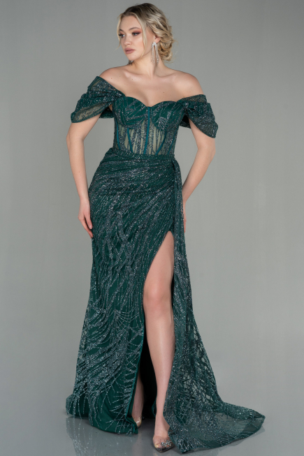 Long Emerald Green Evening Dress ABU2706