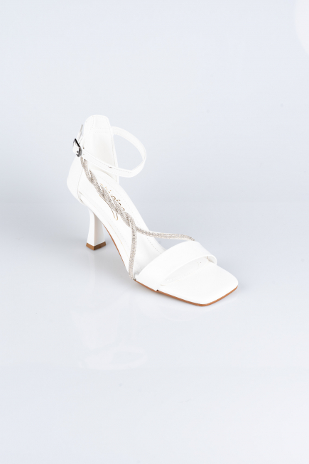 White Patent Leather Evening Shoe ABR1108