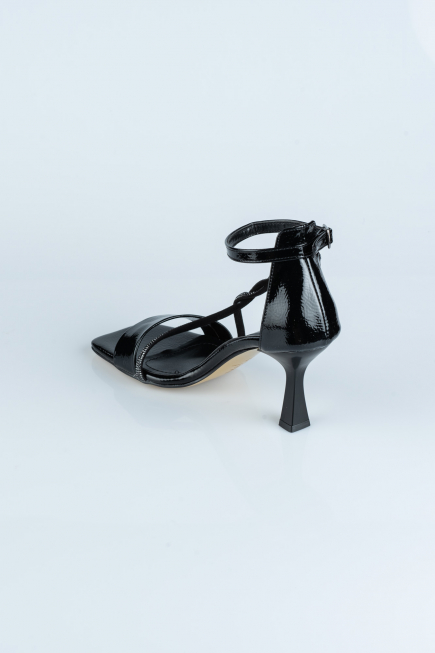 Black Patent Leather Evening Shoe ABR1108